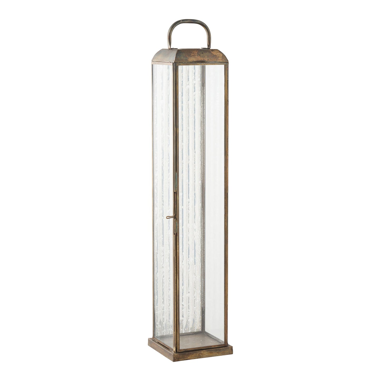 Herslev Lanterne - Lanterne, Glas/Metal, Antik Messing Look 12X12X60 Cm ⎮ 5713917041718 ⎮ 6409123 