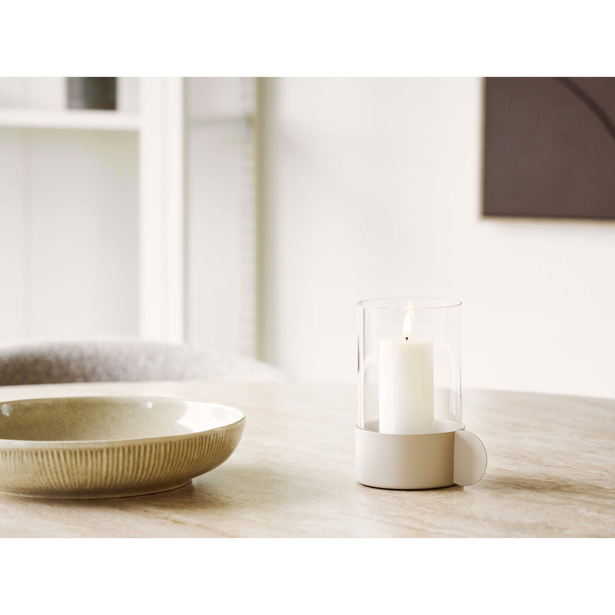 Hurricane Lysestage - Hurricane Lysestage, Glas/Metal,  Beige 10X13,5X16,5 Cm ⎮ 5713917046775 ⎮ 6450011 