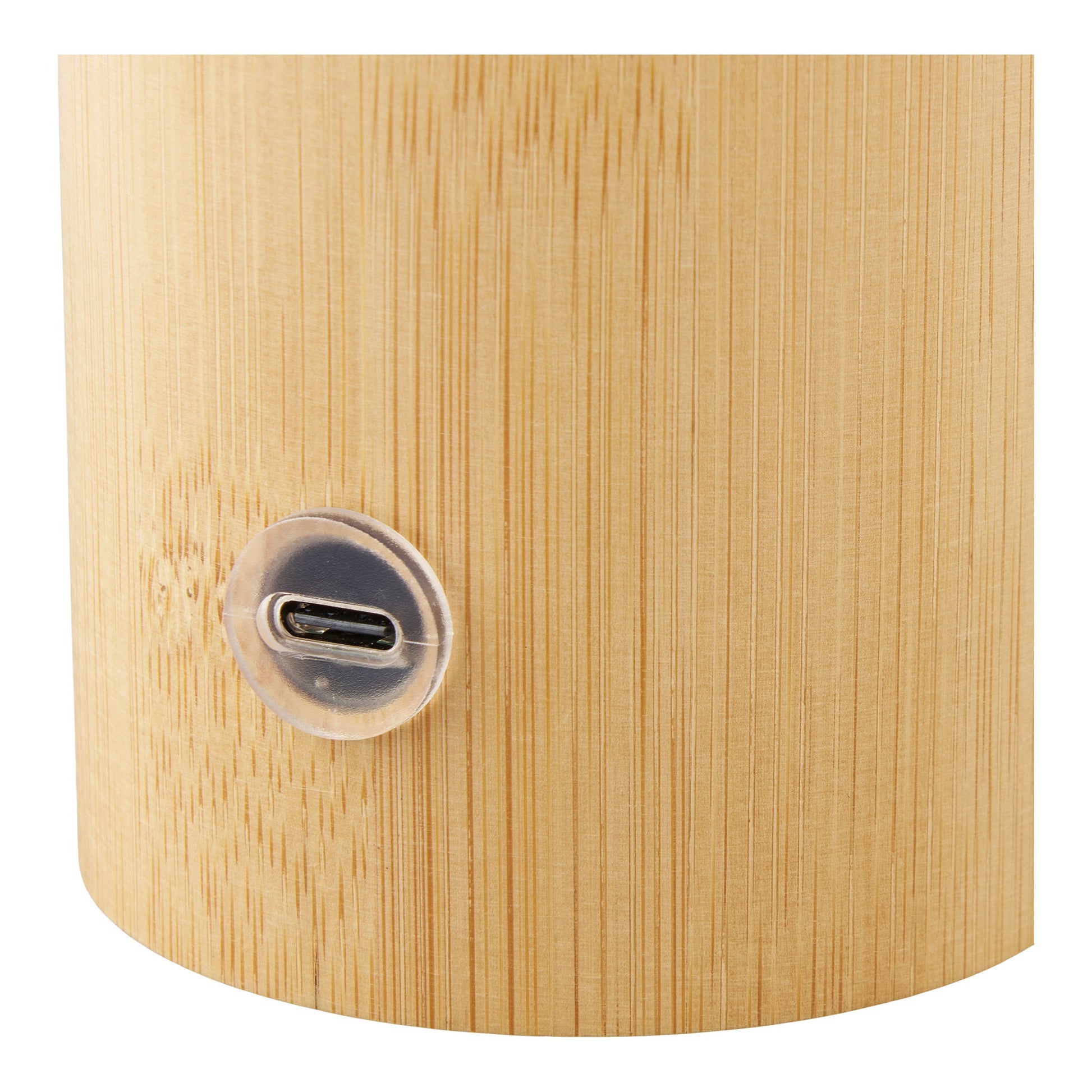 Stafford Bordlampe - Bordlampe, Genopladelig, Bambus/Metal/Pe, Natur/Hvid  ⎮ 5713917042685 ⎮ 6700002 