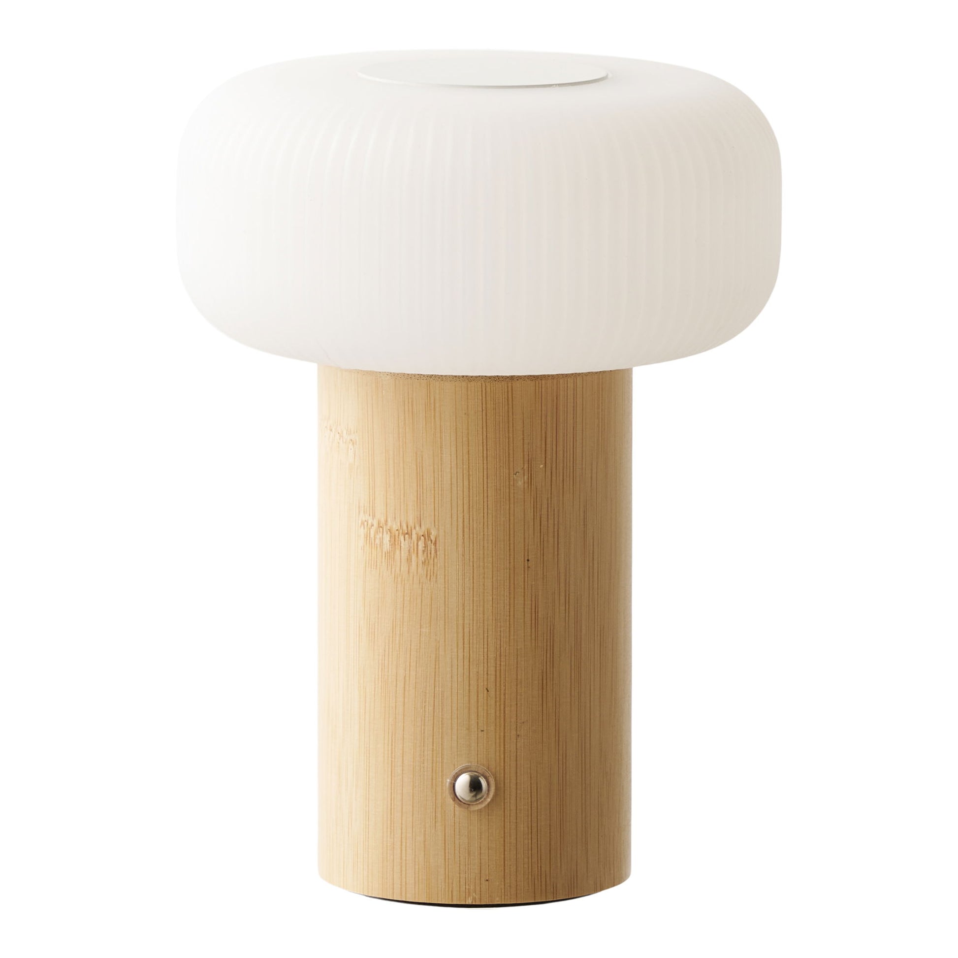 Stafford Bordlampe - Bordlampe, Genopladelig, Bambus/Metal/Pe, Natur/Hvid  ⎮ 5713917042685 ⎮ 6700002 