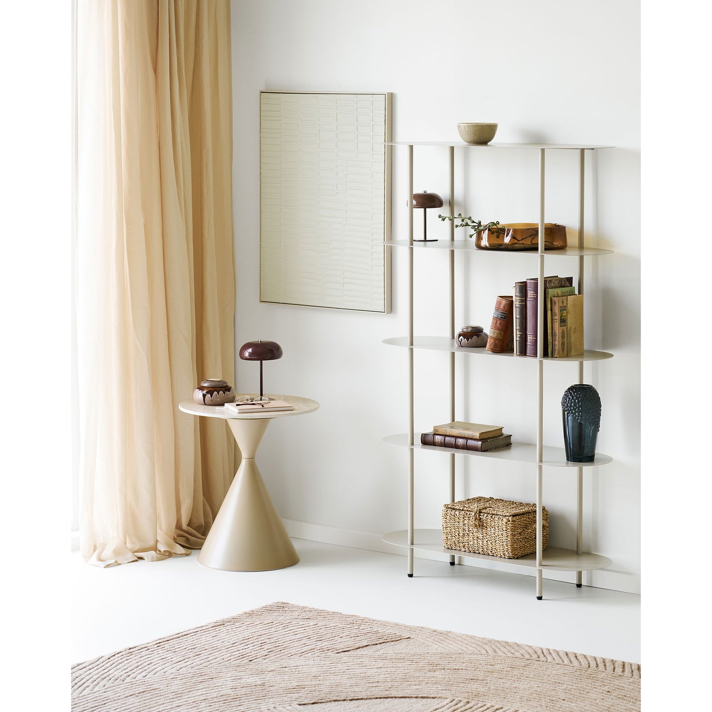 Margate Bordlampe - Bordlampe, Genopladelig, Metal, Bordeaux  Ø16 Cm ⎮ 5713917042708 ⎮ 6700004 