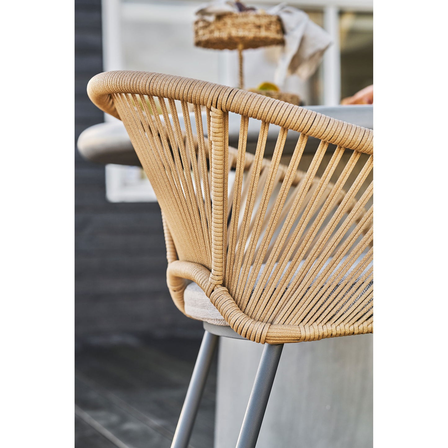 Novella Spisebordsstol - Spisebordsstol, Aluminium,  Beige, Sand, Inkl. Hynde ⎮ Sæt af 2 stk. ⎮ 5713917041183 ⎮ 7001016 