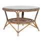 Larisa Spisebord - Spisebord, Kubu Rattan/Glas, Gråø120X77 Cm ⎮ 5713917027286 ⎮ 7001118 