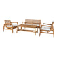 Santander Loungesæt - Loungesæt, Teak, Natur, Inkl. Hynder ⎮ 5713917027361 ⎮ 7001143 