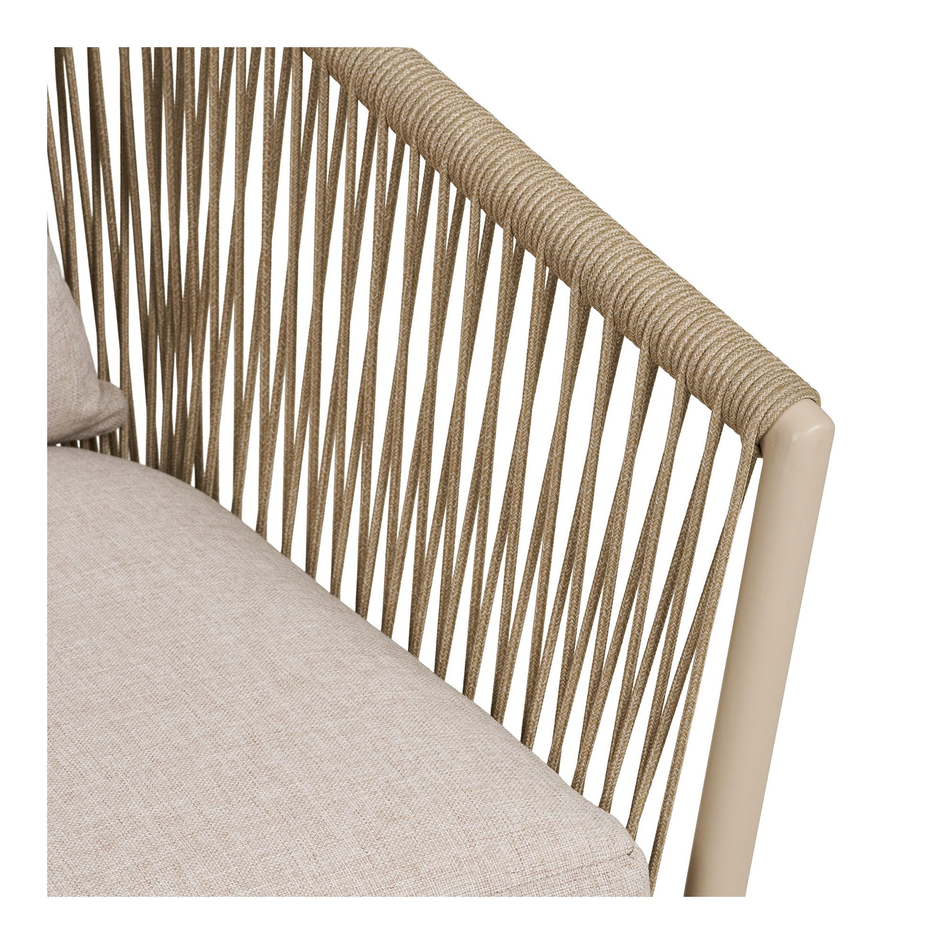 Salerno Spisebordsstol - Spisebordsstol, Aluminium/Polyester, Sand, Inkl. Hynde ⎮ Sæt af 4 stk. ⎮ 5713917042104 ⎮ 7001152 