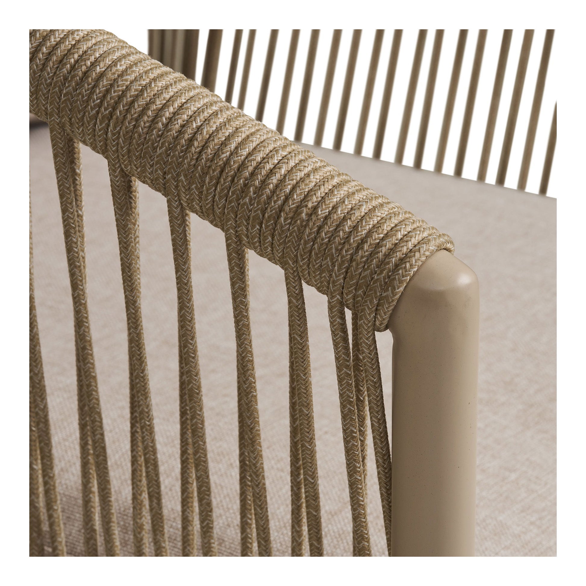 Salerno Spisebordsstol - Spisebordsstol, Aluminium/Polyester, Sand, Inkl. Hynde ⎮ Sæt af 4 stk. ⎮ 5713917042104 ⎮ 7001152 