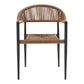 Canari Spisebordsstol - Spisebordsstol, Aluminium/Pe Rattan, Natur, Sort Stel ⎮ Sæt af 2 stk. ⎮ 5713917034635 ⎮ 7001175 