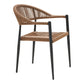 Canari Spisebordsstol - Spisebordsstol, Aluminium/Pe Rattan, Natur, Sort Stel ⎮ Sæt af 2 stk. ⎮ 5713917034635 ⎮ 7001175 