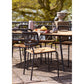 Nashville Spisebordsstol - Spisebordsstol, Teak, Sort Reb, Sorte Ben ⎮ Sæt af 4 stk. ⎮ 5713917034352 ⎮ 7001180 