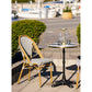 Lauria Spisebordsstol - Spisebordsstol, Aluminium/Textilene, Hvid, Grå, Bambuslook Ben ⎮ 5713917039555 ⎮ 7001186 