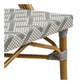 Lauria Spisebordsstol - Spisebordsstol, Aluminium/Textilene, Hvid, Grå, Bambuslook Ben ⎮ 5713917039555 ⎮ 7001186 