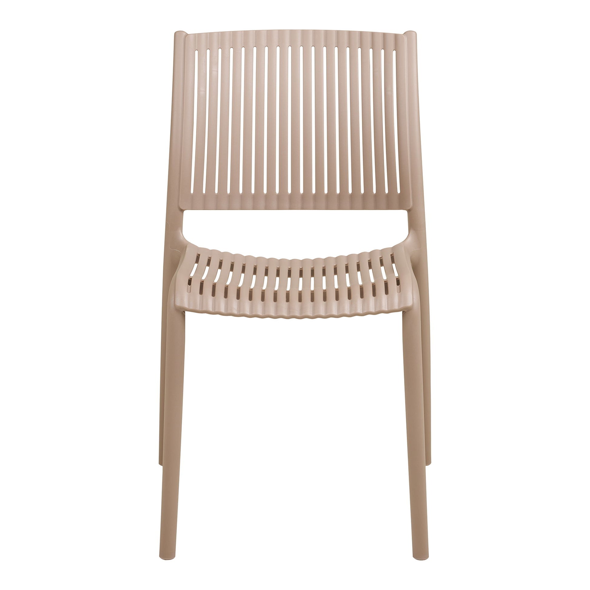 Manzano Spisebordsstol - Spisebordsstol, Polypropylen, Stabelbar, Taupe ⎮ Sæt af 4 stk. ⎮ 5713917041572 ⎮ 7001212 