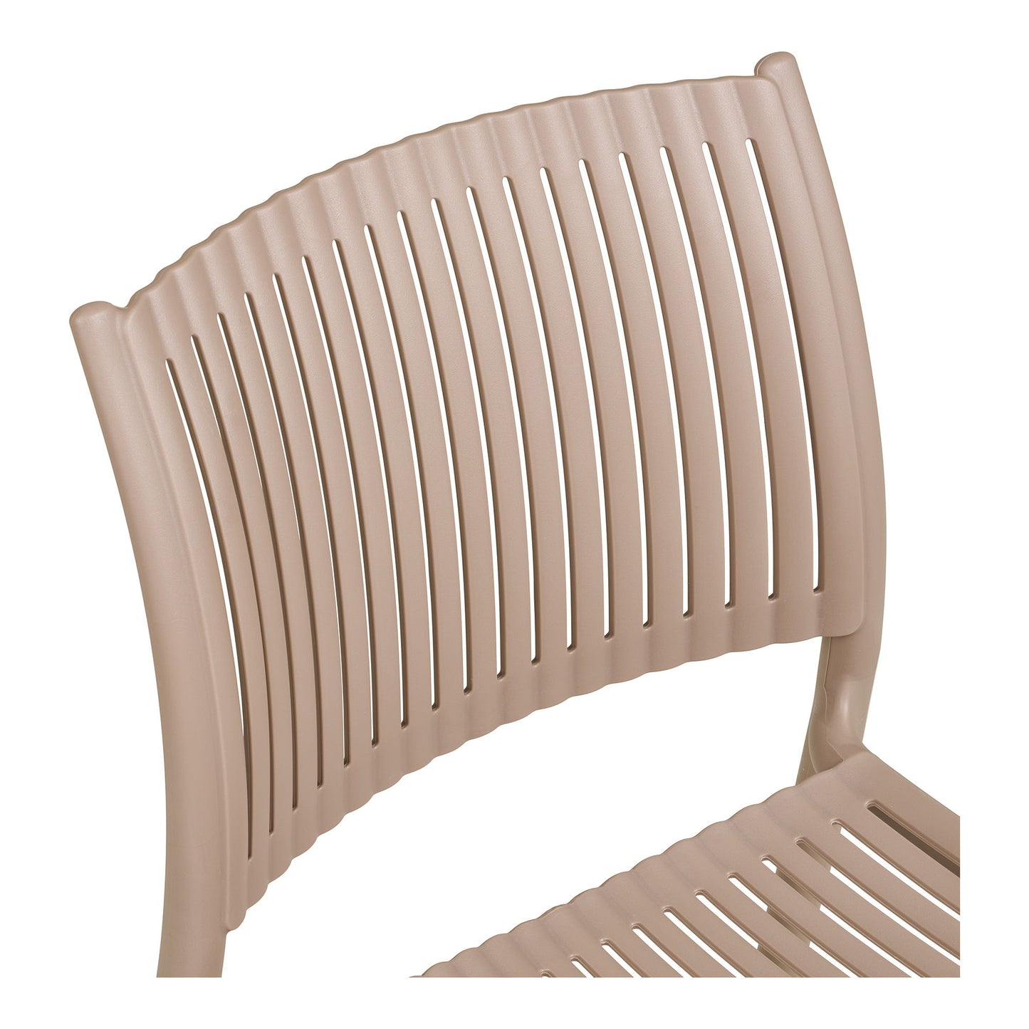 Manzano Spisebordsstol - Spisebordsstol, Polypropylen, Stabelbar, Taupe ⎮ Sæt af 4 stk. ⎮ 5713917041572 ⎮ 7001212 