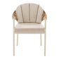Abela Spisebordsstol - Spisebordsstol, Aluminium/Polyester/Pe Rattan, Sand/Natur, Inkl. Hynde ⎮ Sæt af 2 stk. ⎮ 5713917049844 ⎮ 7001221