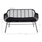 Trieste Sofa - Sofa I Polyrattan Med Hynde, Sort Med Sorte Ben ⎮ 5713917006793 ⎮ 7051011 