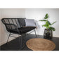 Trieste Sofa - Sofa I Polyrattan Med Hynde, Sort Med Sorte Ben ⎮ 5713917006793 ⎮ 7051011 