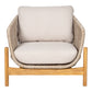 Terracina Loungestol - Loungestol, Akacie, Beige, Inkl. Hynde ⎮ 5713917030125 ⎮ 7101020 