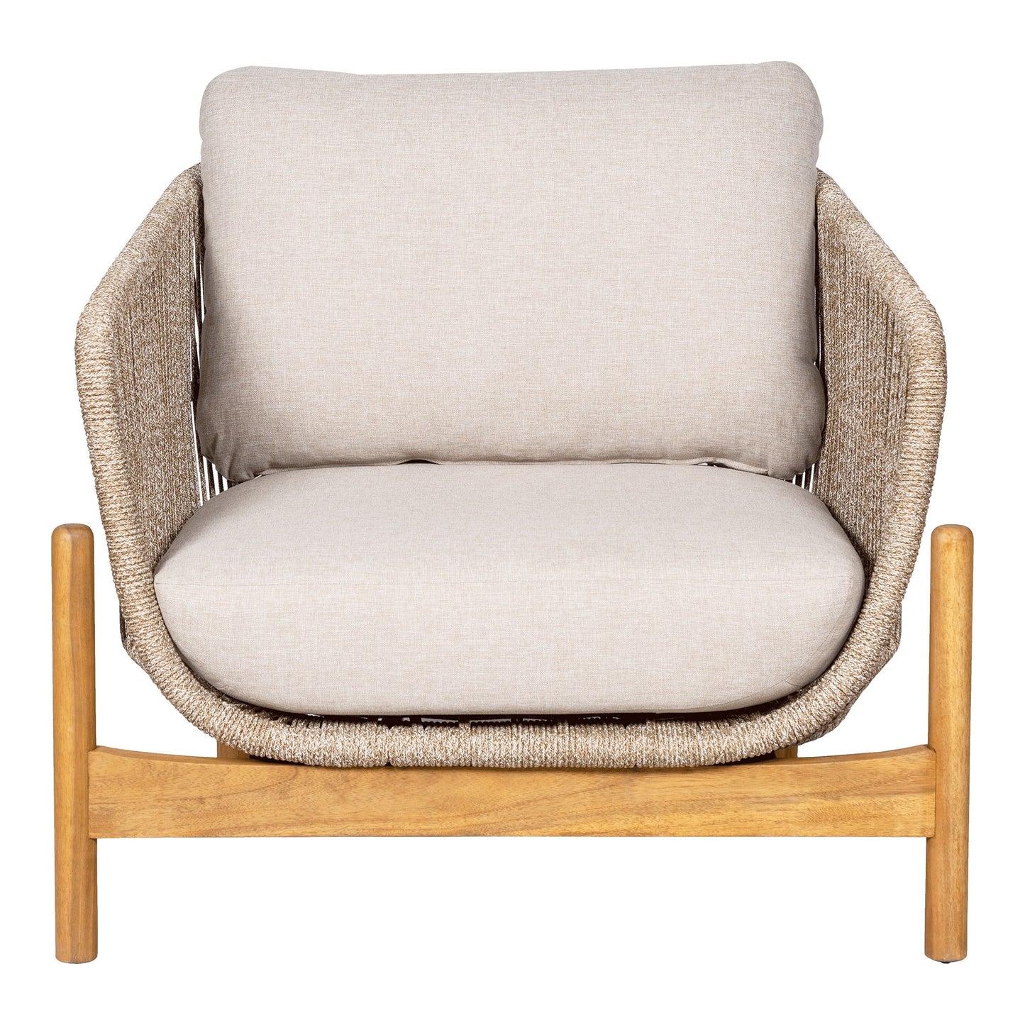 Terracina Loungestol - Loungestol, Akacie, Beige, Inkl. Hynde ⎮ 5713917030125 ⎮ 7101020 