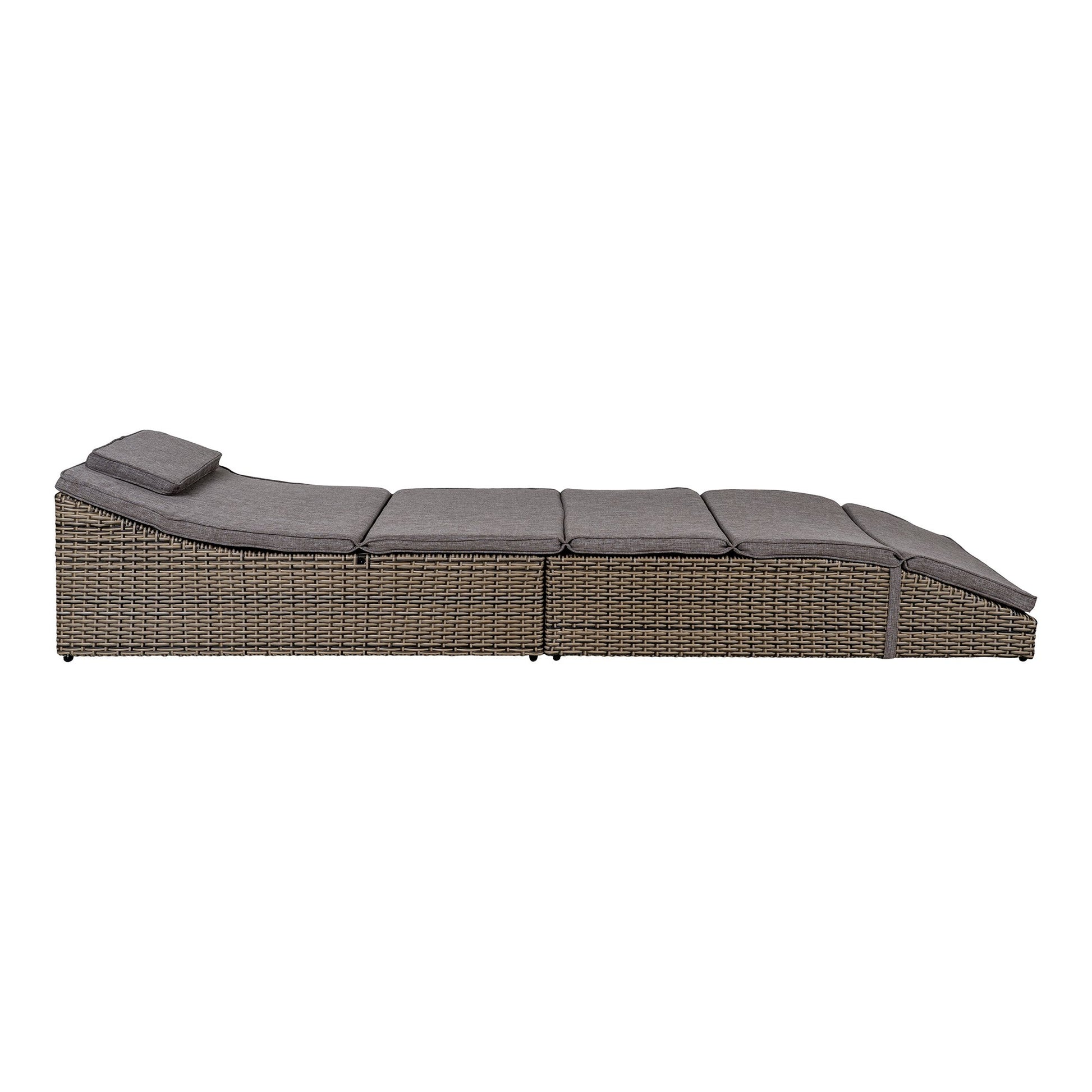 Split Solseng - Solseng, Polyrattan/Polyester, Kubu Grå, Inkl. Hynde ⎮ 5713917027873 ⎮ 7301030 