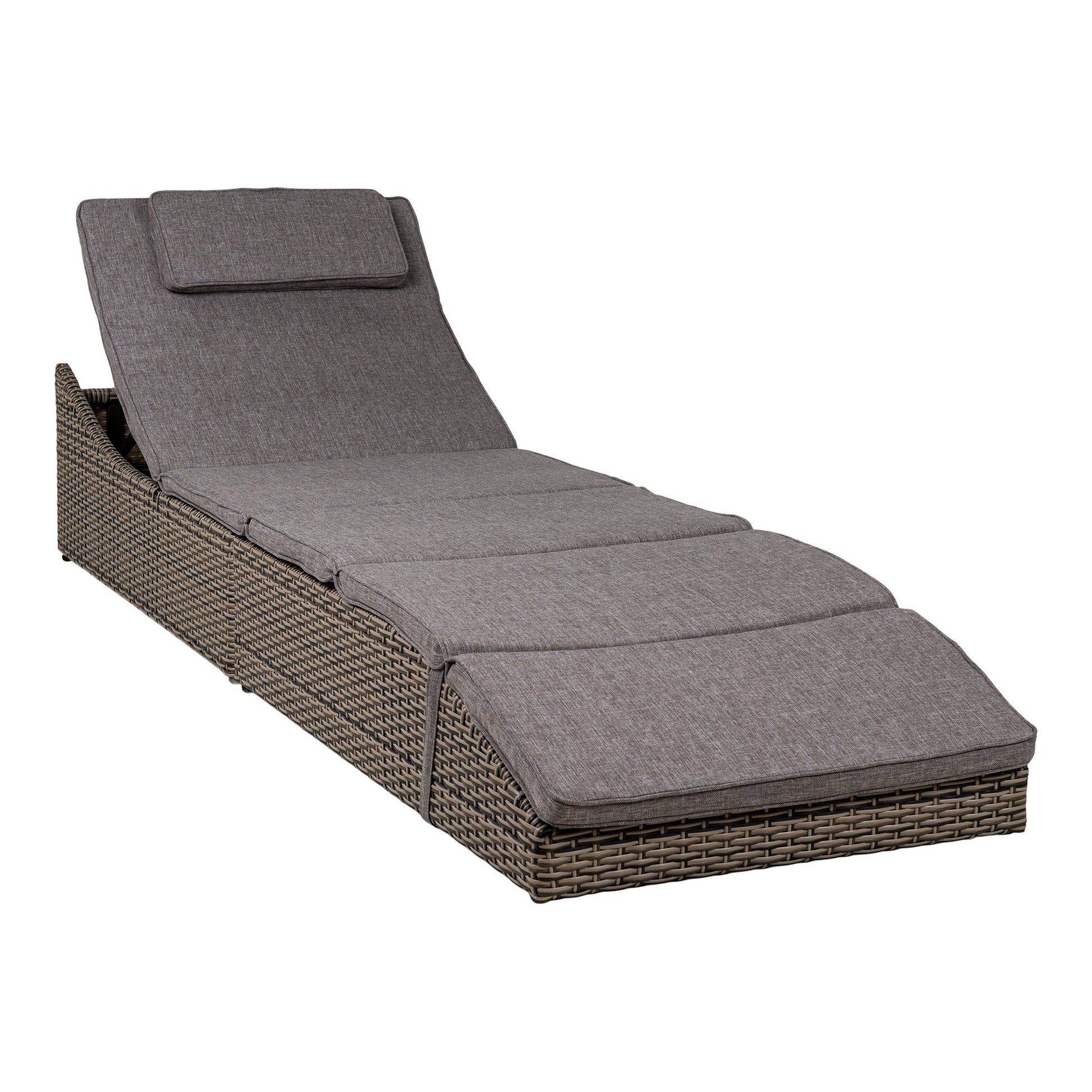 Split Solseng - Solseng, Polyrattan/Polyester, Kubu Grå, Inkl. Hynde ⎮ 5713917027873 ⎮ 7301030 