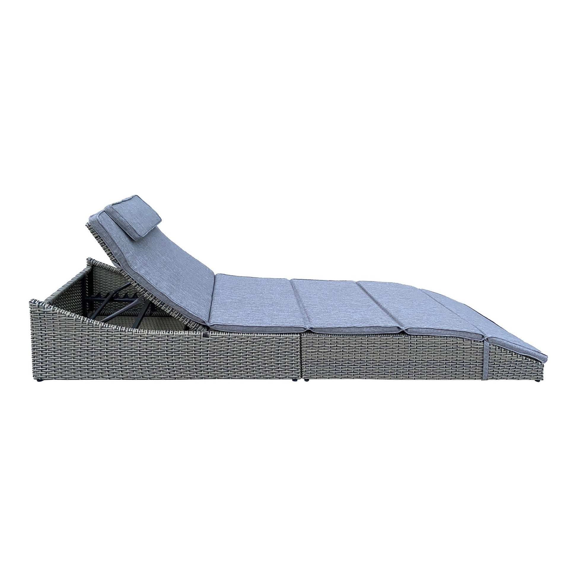 Split Solseng - Solseng, Polyrattan/Polyester, Kubu Grå, Inkl. Hynde ⎮ 5713917027873 ⎮ 7301030 