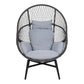 Rosario Loungestol - Loungestol, Polyrattan, Sort, Inkl. Hynder ⎮ 5713917027934 ⎮ 7301031 