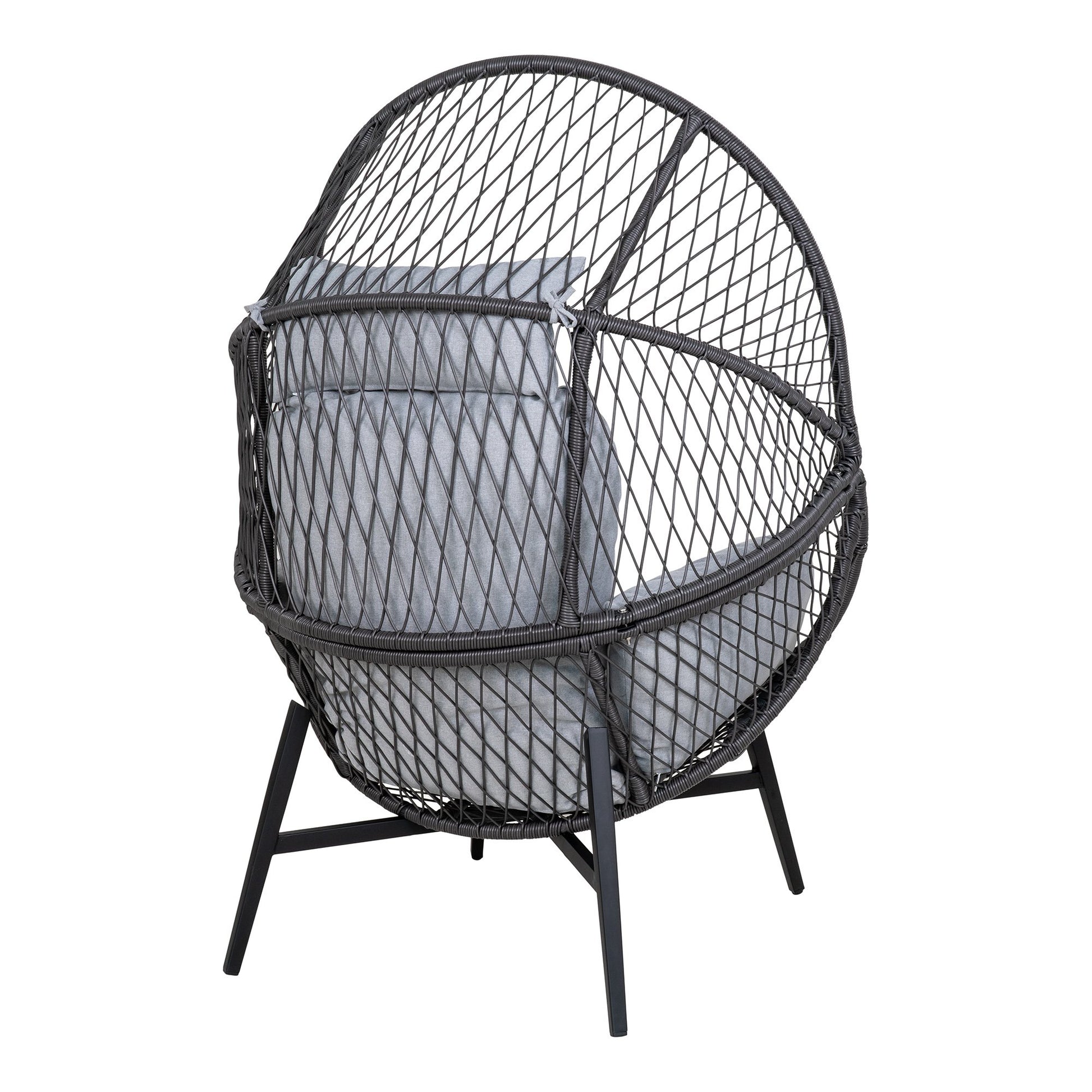 Rosario Loungestol - Loungestol, Polyrattan, Sort, Inkl. Hynder ⎮ 5713917027934 ⎮ 7301031 