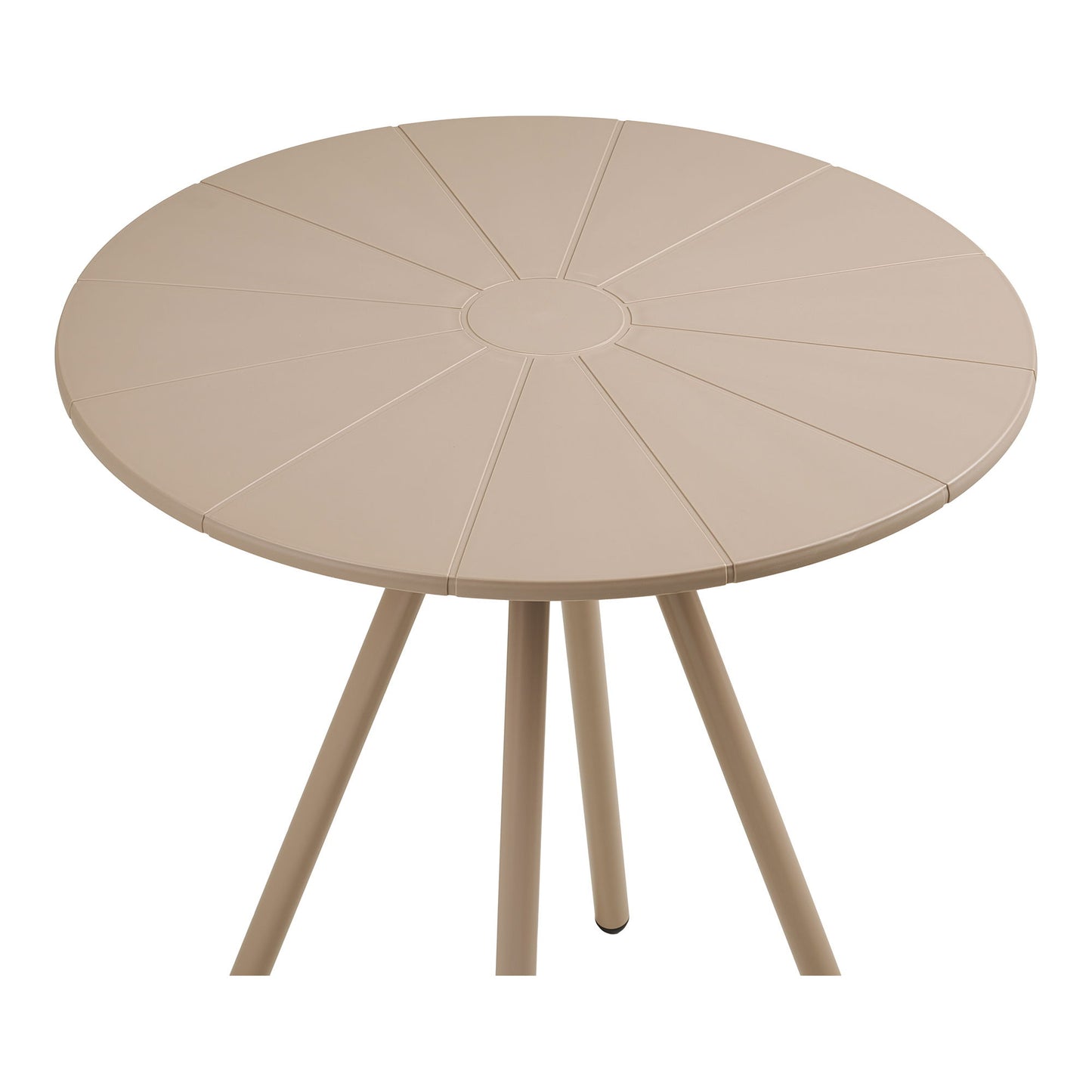 Barletta Cafébord - Cafébord, Polypropylen/Stål, Taupe, Ø70X73,5 Cm ⎮ 5713917042272 ⎮ 7501039 