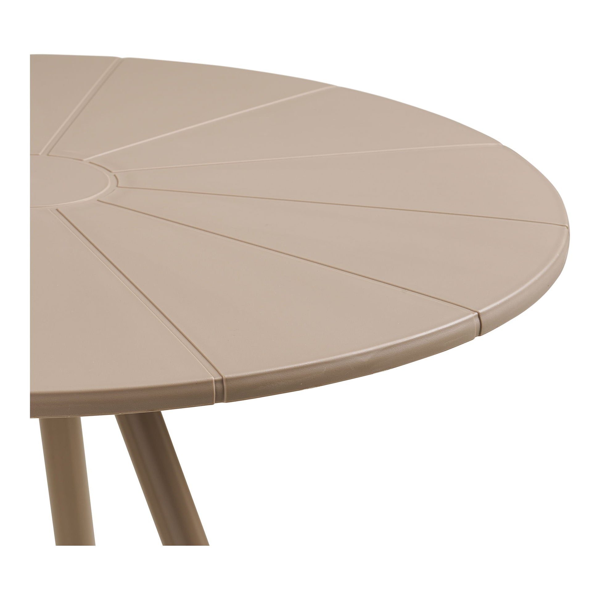 Barletta Cafébord - Cafébord, Polypropylen/Stål, Taupe, Ø70X73,5 Cm ⎮ 5713917042272 ⎮ 7501039 