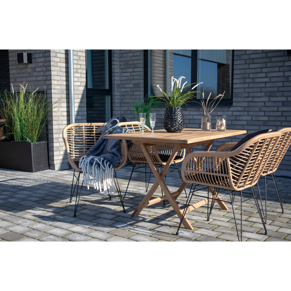 Oviedo Spisebord - Spisebord, Teak, Natur120X80X75 Cm ⎮ 5713917007714 ⎮ 7501060 