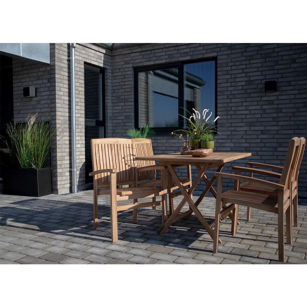 Oviedo Spisebord - Spisebord, Teak, Natur120X80X75 Cm ⎮ 5713917007714 ⎮ 7501060 