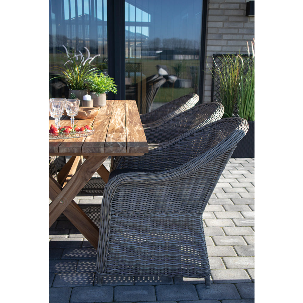 Murcia Spisebord - Spisebord, Teak, Natur 200X90X75 Cm ⎮ 5713917009459 ⎮ 7501090 