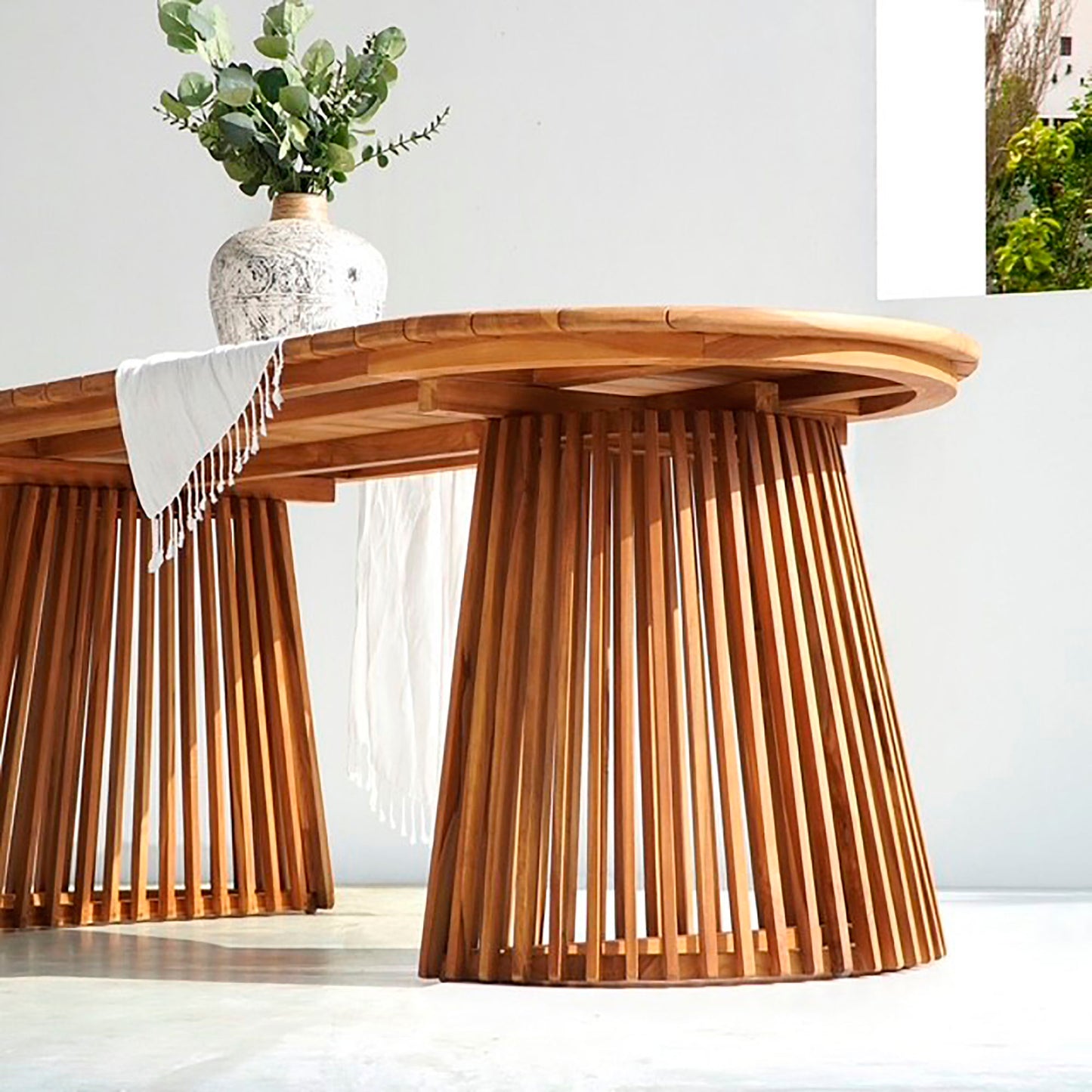 Berja Spisebord - Spisebord, Teak, Natur, 90X200X75 Cm ⎮ 5713917043569 ⎮ 7501096 