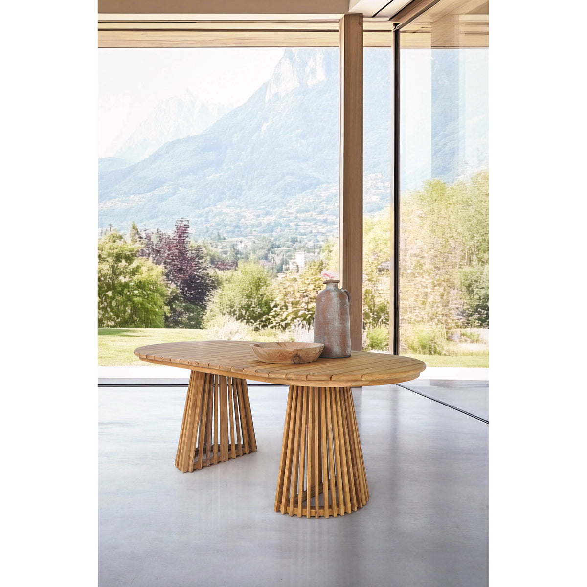 Berja Spisebord - Spisebord, Teak, Natur, 100X200X75 Cm ⎮ 5713917047956 ⎮ 7501097 