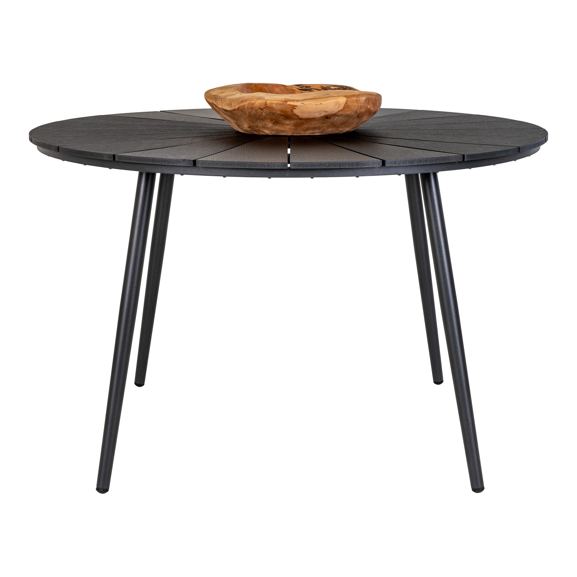 Atlanta Havebord - Havebord I Nonwood, Sort, Ø120 Cm ⎮ 5713917021772 ⎮ 7501115 