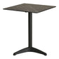 Cafébord - Cafébord, Marmor Look Bordplade, Mørkegrå, Sorte Ben, Aluminium 60X60X73 Cm ⎮ 5713917038572 ⎮ 7501181 