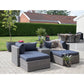 Rossi Loungesæt  - Loungesæt I Polyrattan, Kubu Grå, Inkl. Hynder ⎮ 5713917001149 ⎮ 7701010 