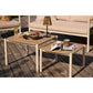 Abela Loungesæt - Loungesæt, Aluminium/Nonwood/Polyester/Pe Rattan, Sand/Natur, Inkl. Hynder ⎮ 5713917040810 ⎮ 7701014 