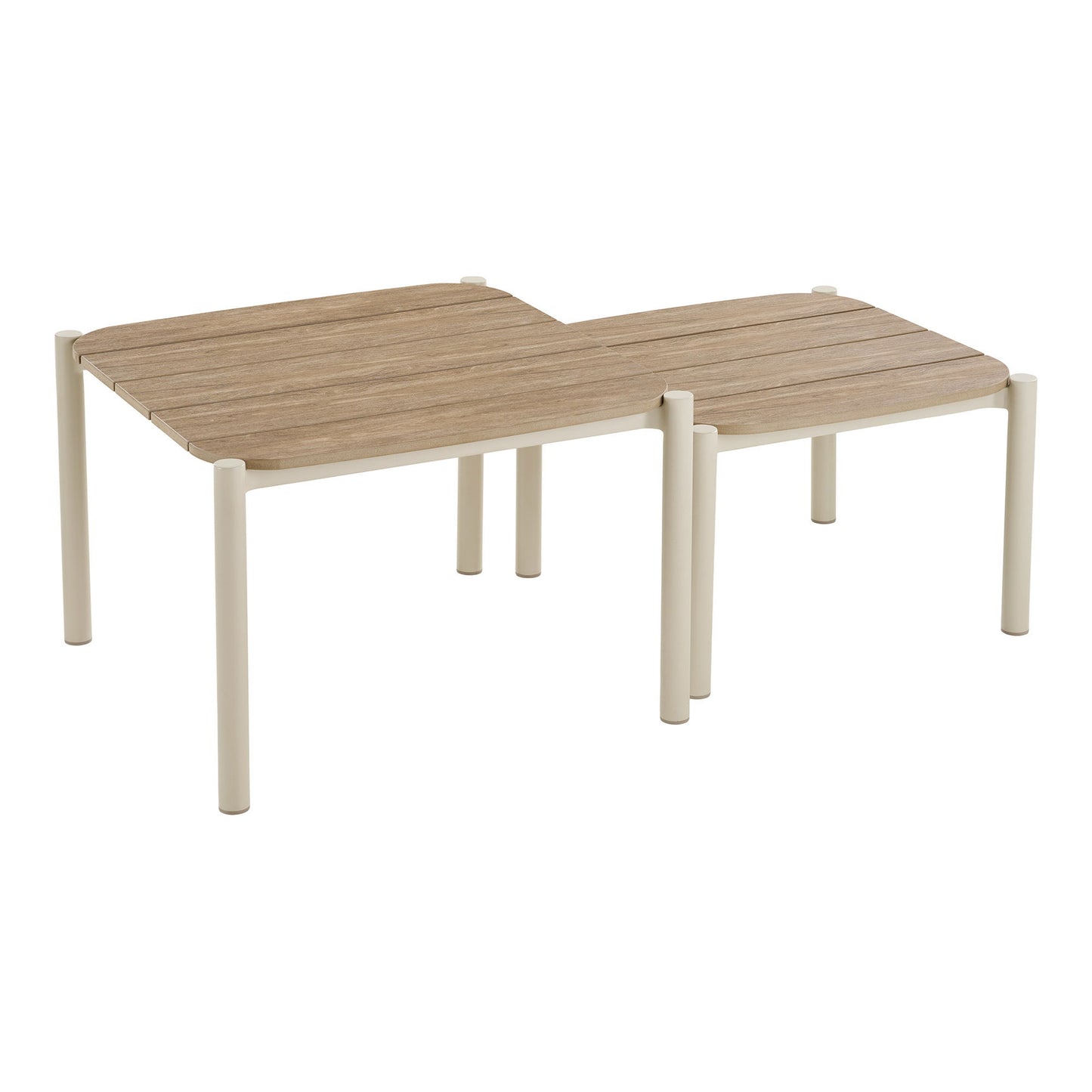 Abela Loungesæt - Loungesæt, Aluminium/Nonwood/Polyester/Pe Rattan, Sand/Natur, Inkl. Hynder ⎮ 5713917040810 ⎮ 7701014 