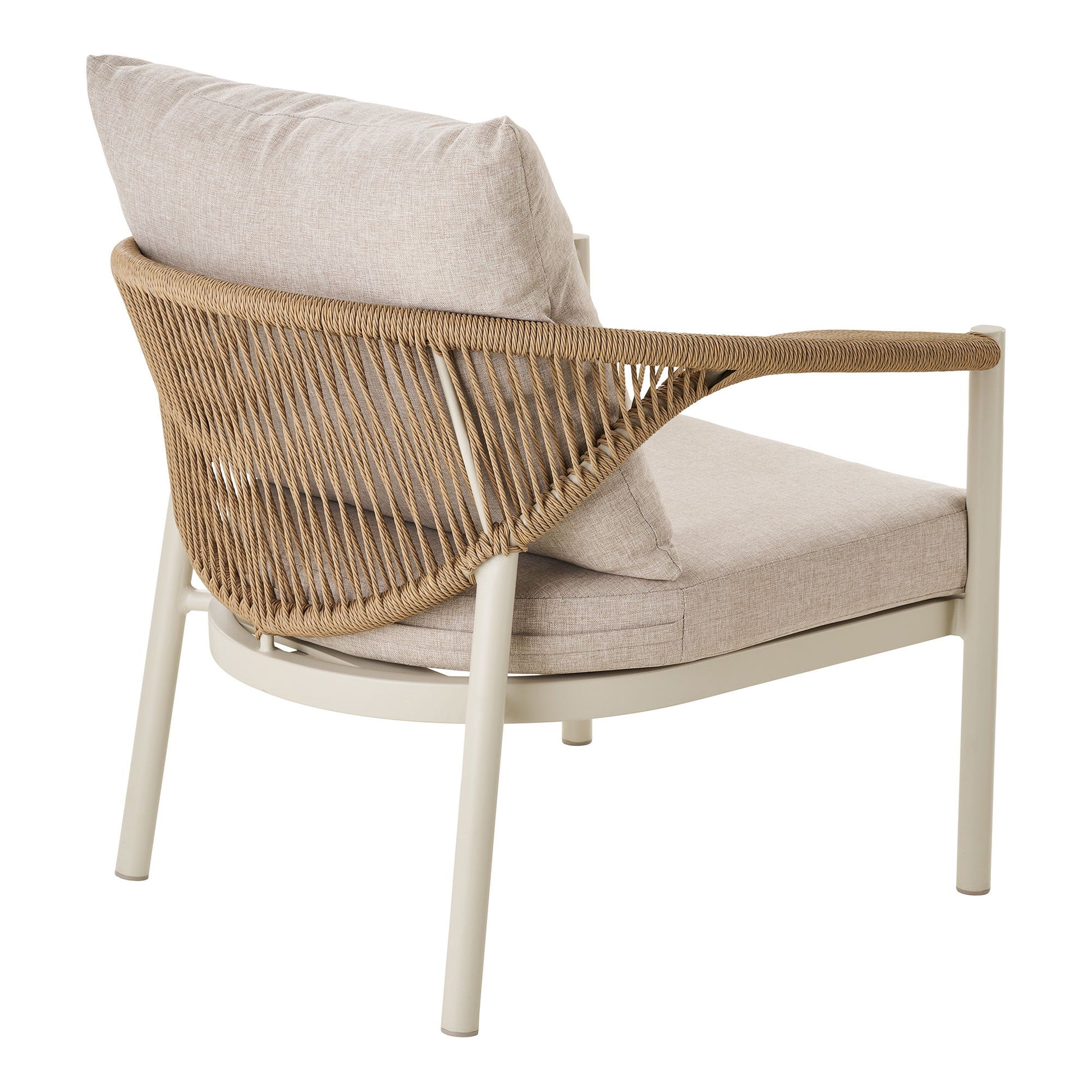 Abela Loungesæt - Loungesæt, Aluminium/Nonwood/Polyester/Pe Rattan, Sand/Natur, Inkl. Hynder ⎮ 5713917040810 ⎮ 7701014 