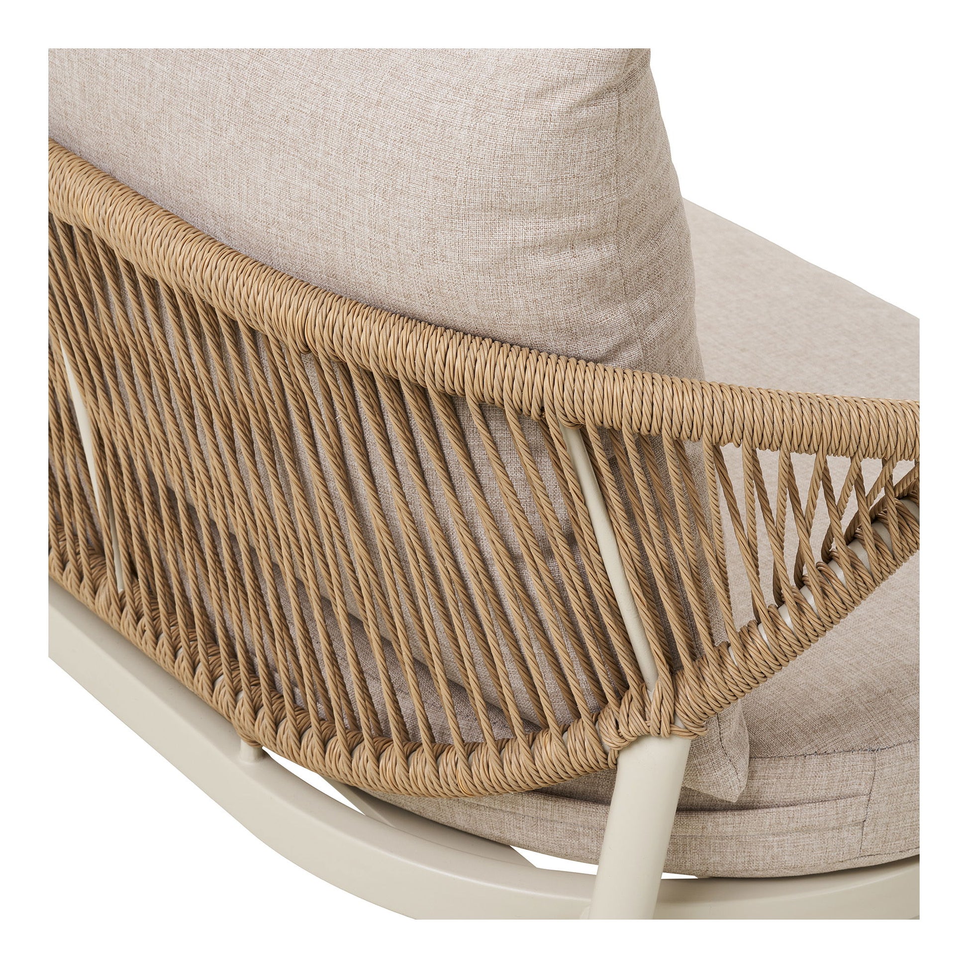Abela Loungesæt - Loungesæt, Aluminium/Nonwood/Polyester/Pe Rattan, Sand/Natur, Inkl. Hynder ⎮ 5713917040810 ⎮ 7701014 