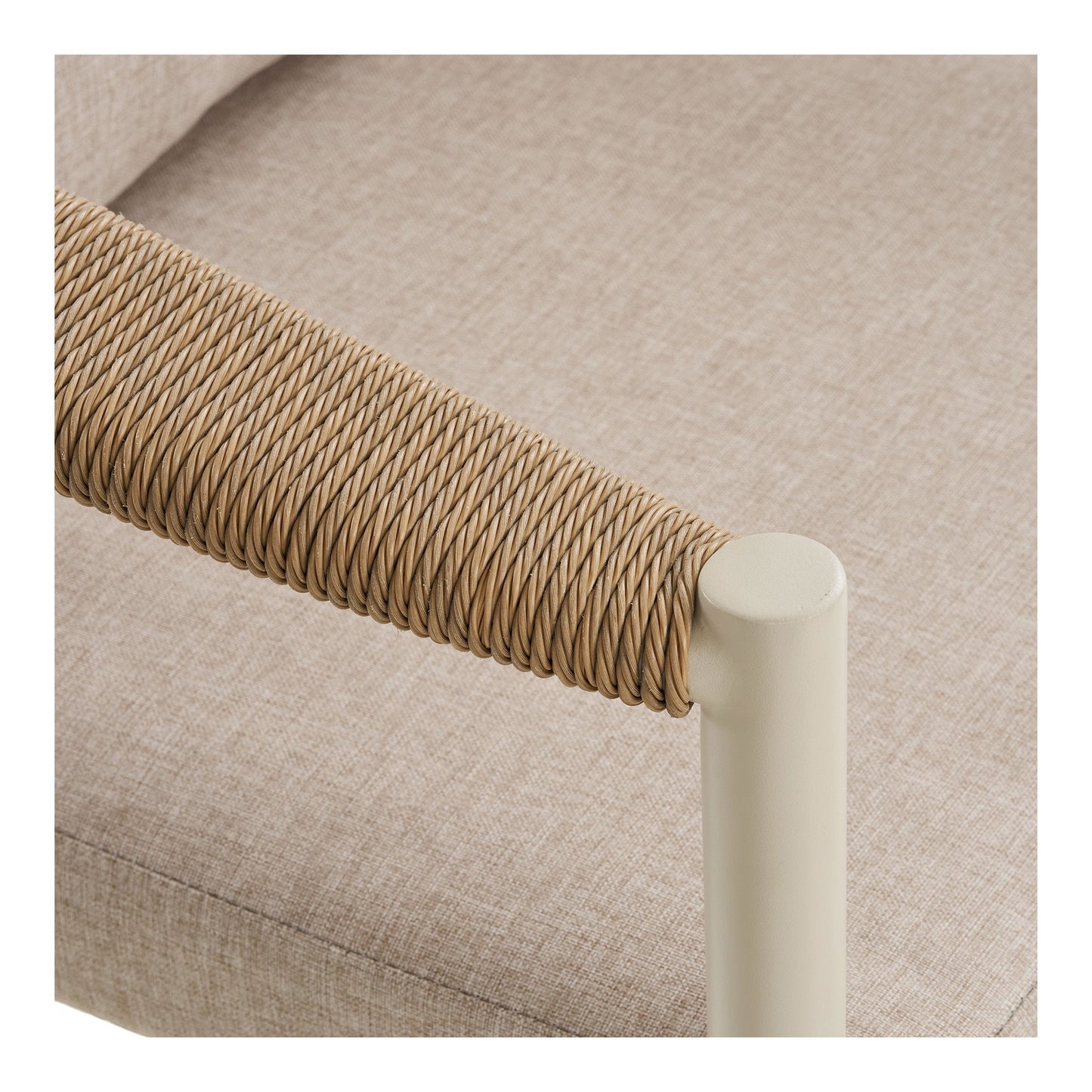 Abela Loungesæt - Loungesæt, Aluminium/Nonwood/Polyester/Pe Rattan, Sand/Natur, Inkl. Hynder ⎮ 5713917040810 ⎮ 7701014 