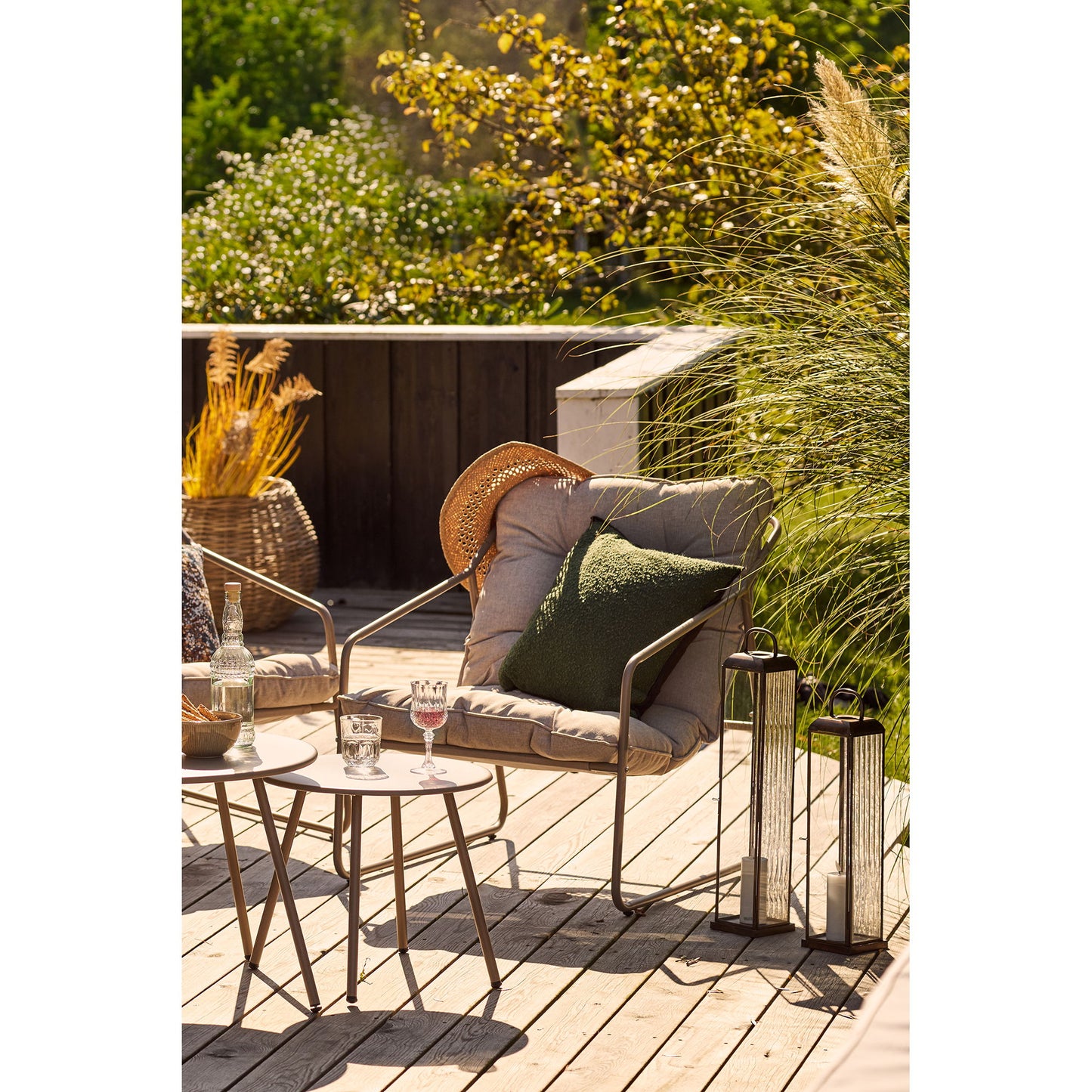 Nilo Loungesæt - Loungesæt, Stål, Sand, Inkl.Hynder ⎮ 5713917042067 ⎮ 7701022 