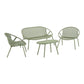 Saly Loungesæt - Loungesæt, Polypropylen/Stål, Grøn ⎮ 5713917041879 ⎮ 7701023 