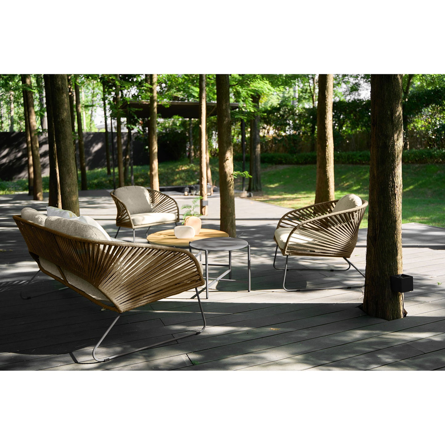 Novella Loungesæt - Loungesæt, Stål, Beige, Sand, Inkl. Hynder ⎮ 5713917034833 ⎮ 7701046 