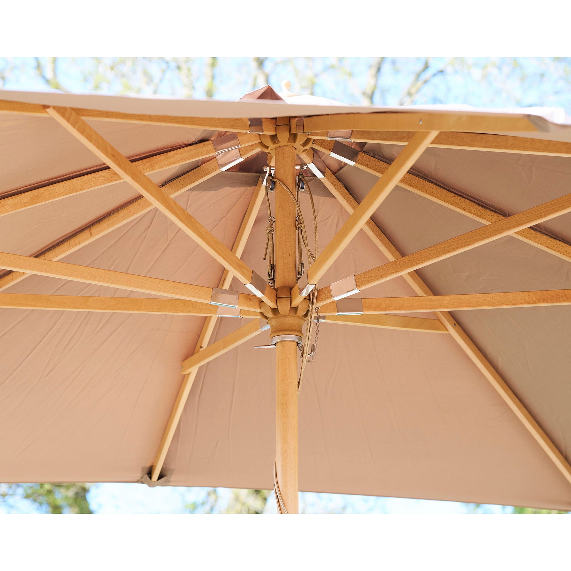 Orlando Parasol - Parasol, Træstok, Sand 300X300 Cm ⎮ 5713917029365 ⎮ 7701151 