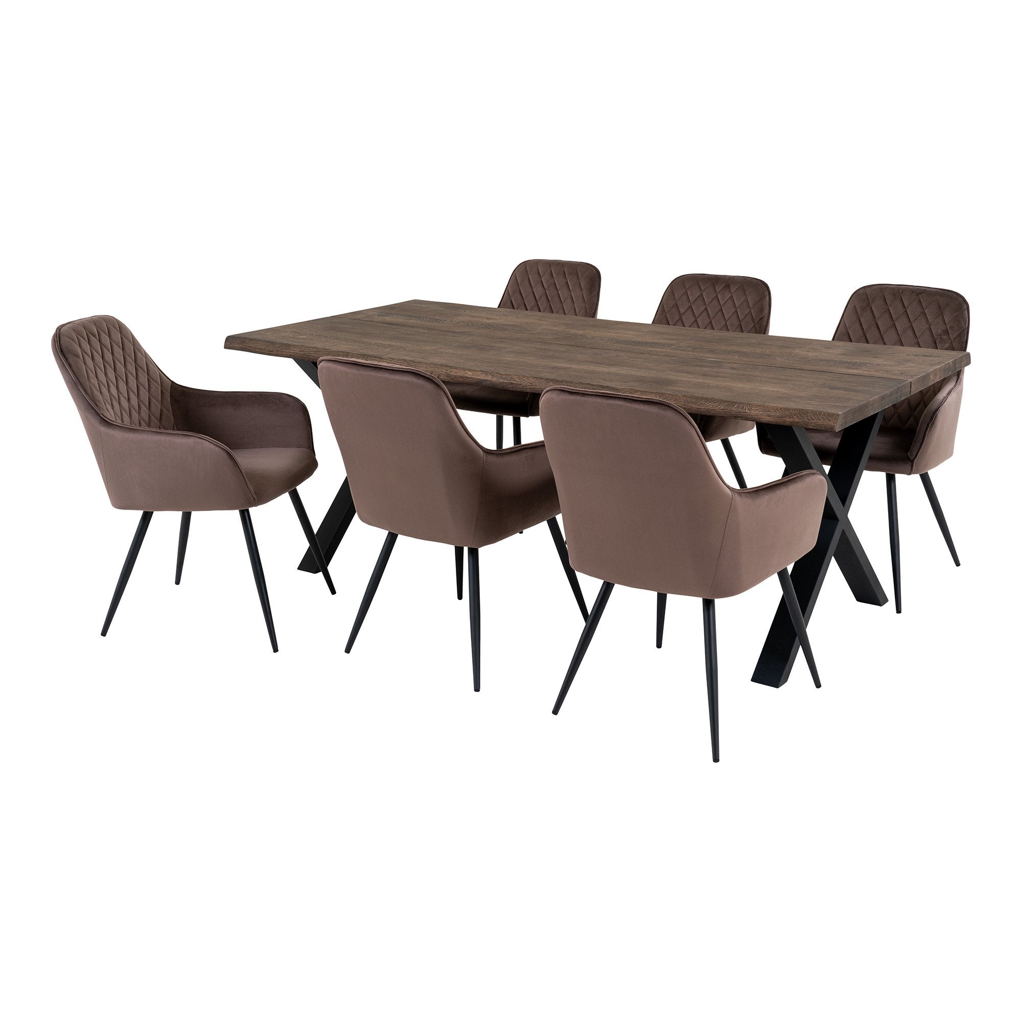Toulon Og Harbo Spisebordssæt - Spisebord Og 6 Spisebordsstole ⎮ 5713917033690 ⎮ 7771040-S 