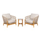 Terracina Havemøbelsæt - Sidebord Og 2 Loungestole ⎮ 5713917035243 ⎮ 7772071-S 