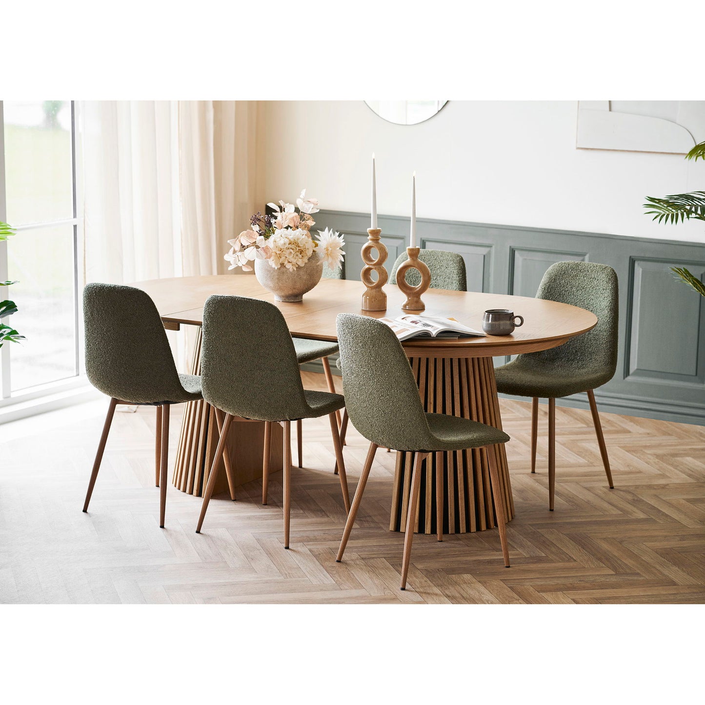 Osaka Og Stockholm Spisebordssæt - Spisebord Og 6 Spisebordsstole ⎮ 5713917040742 ⎮ 7778011-S 
