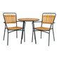 Cleveland Cafébord - Cafébord, Teak Bordplade, Natur, Sorte Ben Ø70X74 Cm ⎮ 5713917026258 ⎮ 7801160 